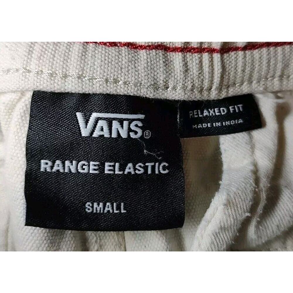 Men's Vans Eco Positivity Graphic Print Skate Beige Shorts Elastic - Small - Picture 9 of 9